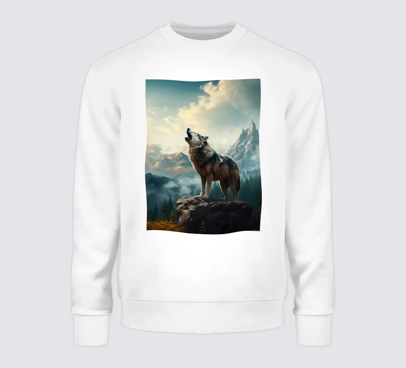 Wolf Mountains sweatshirt by Mateo