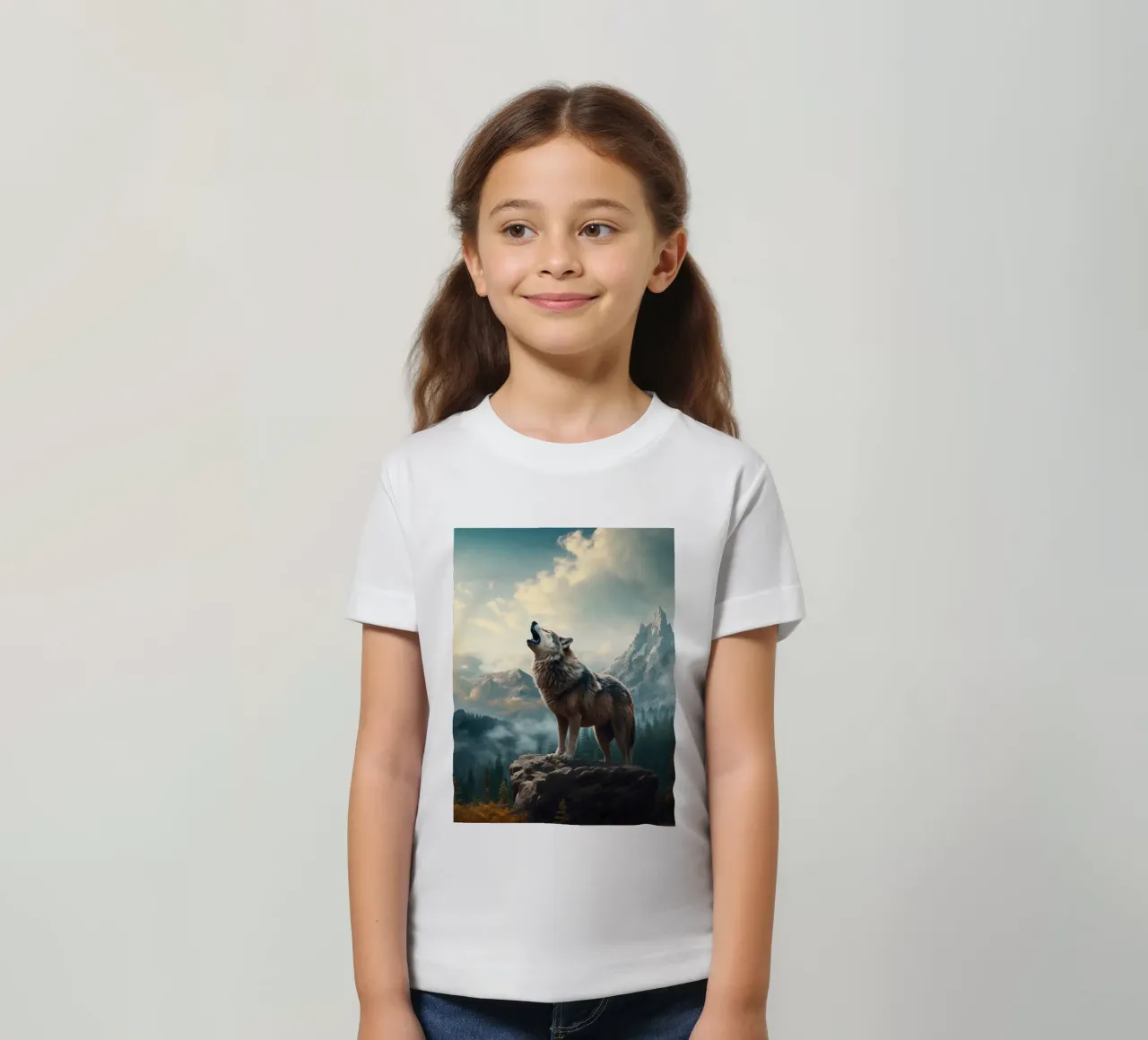 Wolf Mountains t-shirt bambini da Mateo