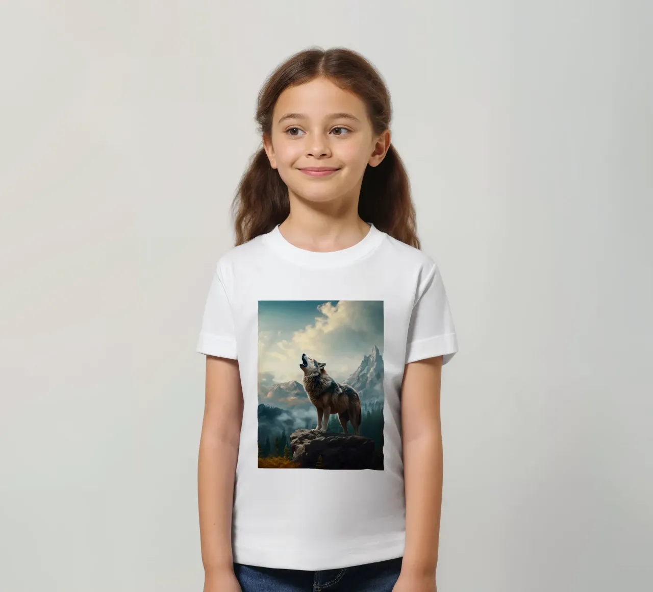 Wolf Mountains kinder t-shirt van Mateo