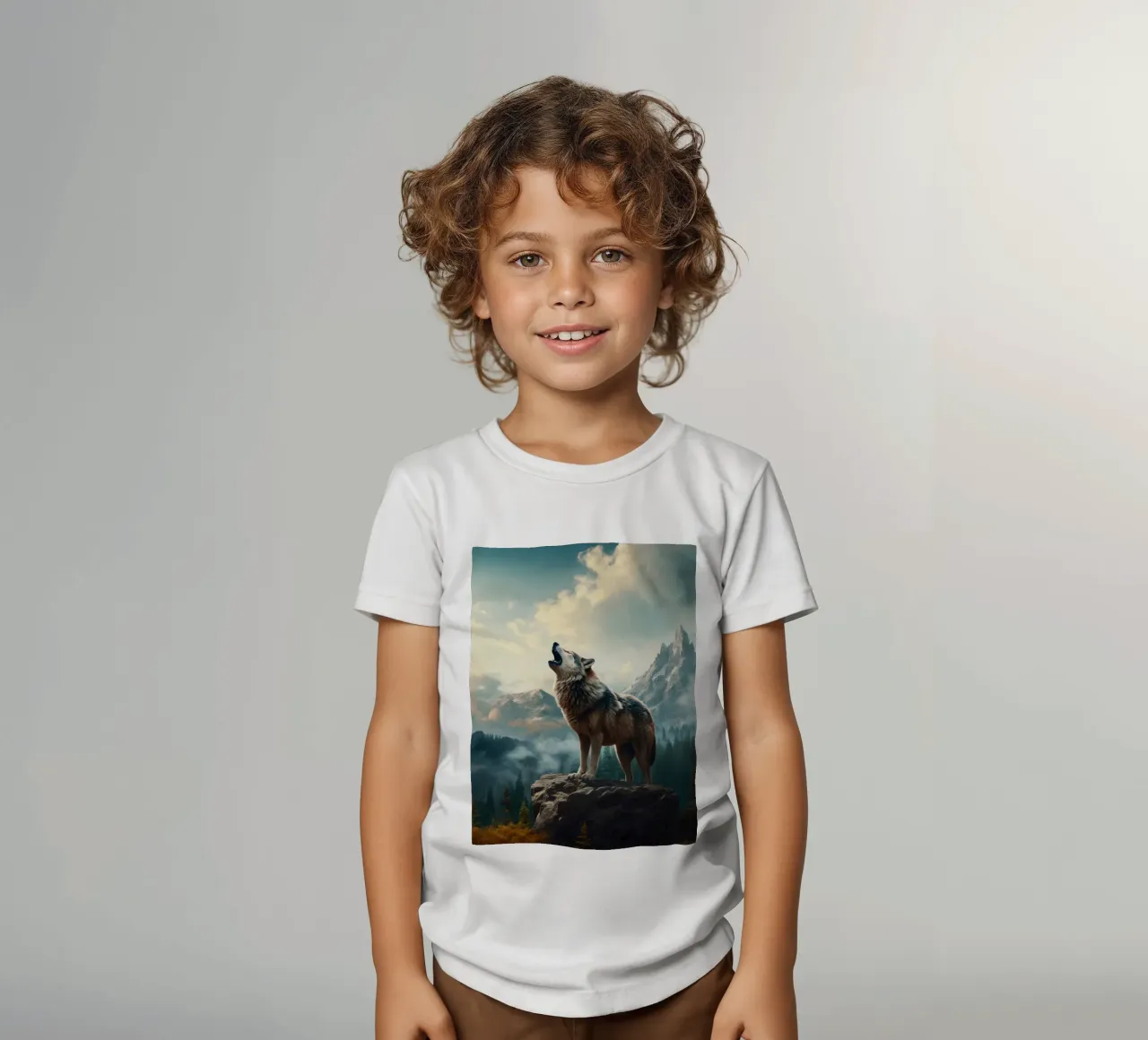 Wolf Mountains kinder t-shirt van Mateo