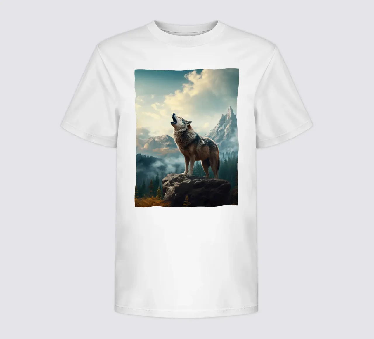 Wolf Mountains t-shirt bambini da Mateo