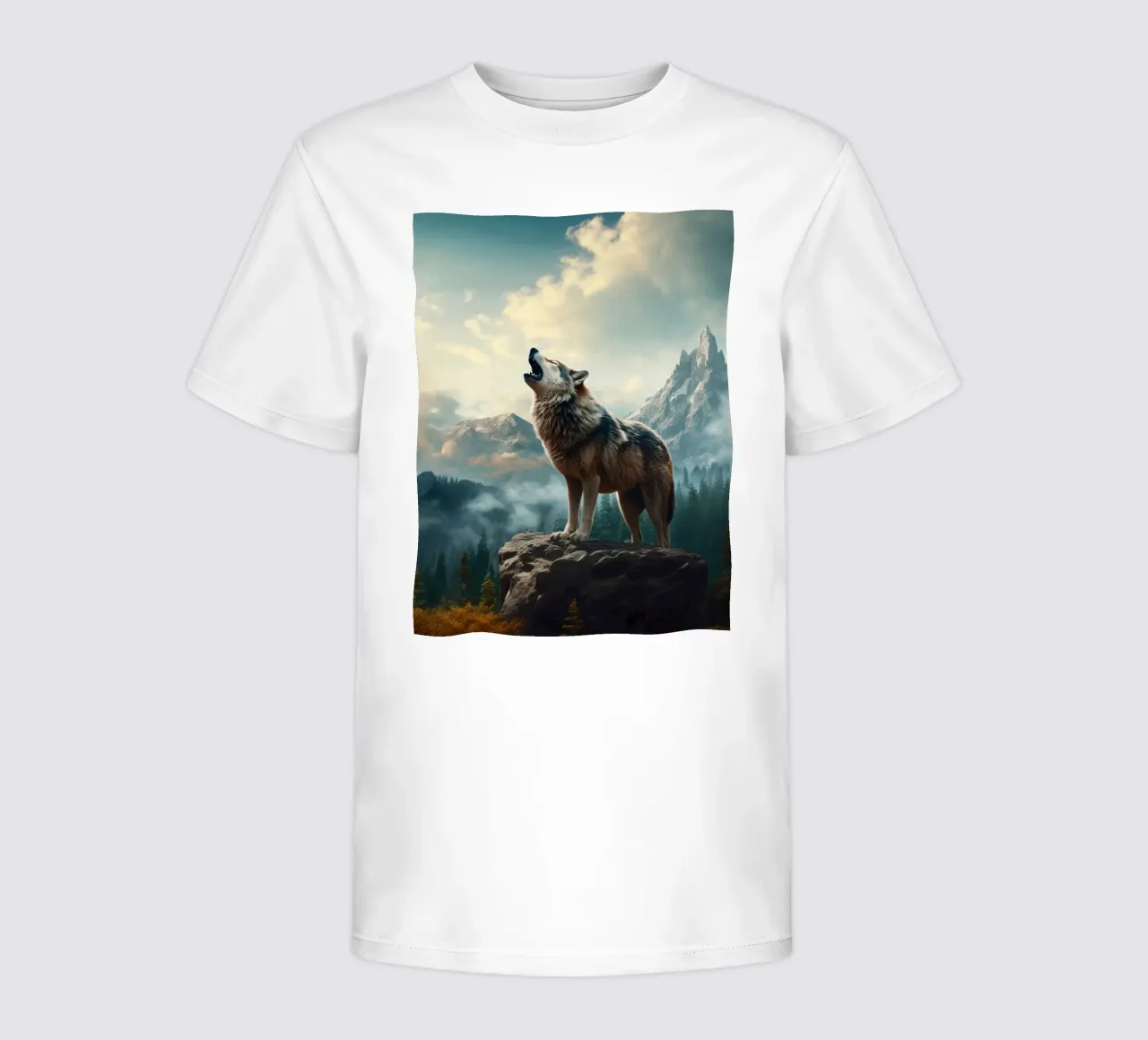 Wolf Mountains kinder t-shirt van Mateo