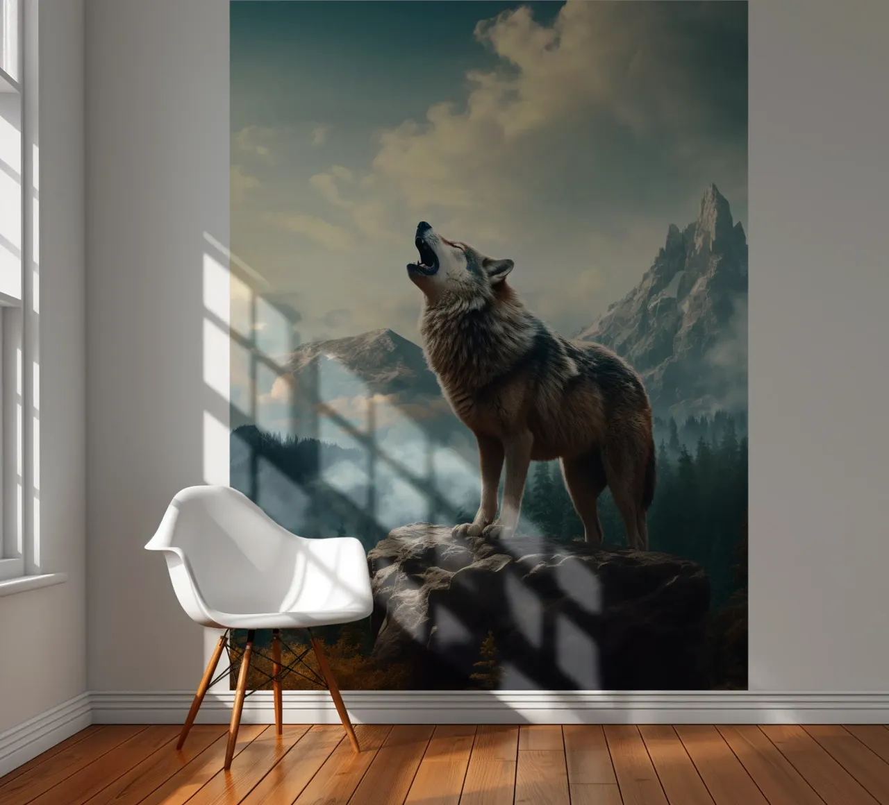 Wolf Mountains fotobehang van Mateo