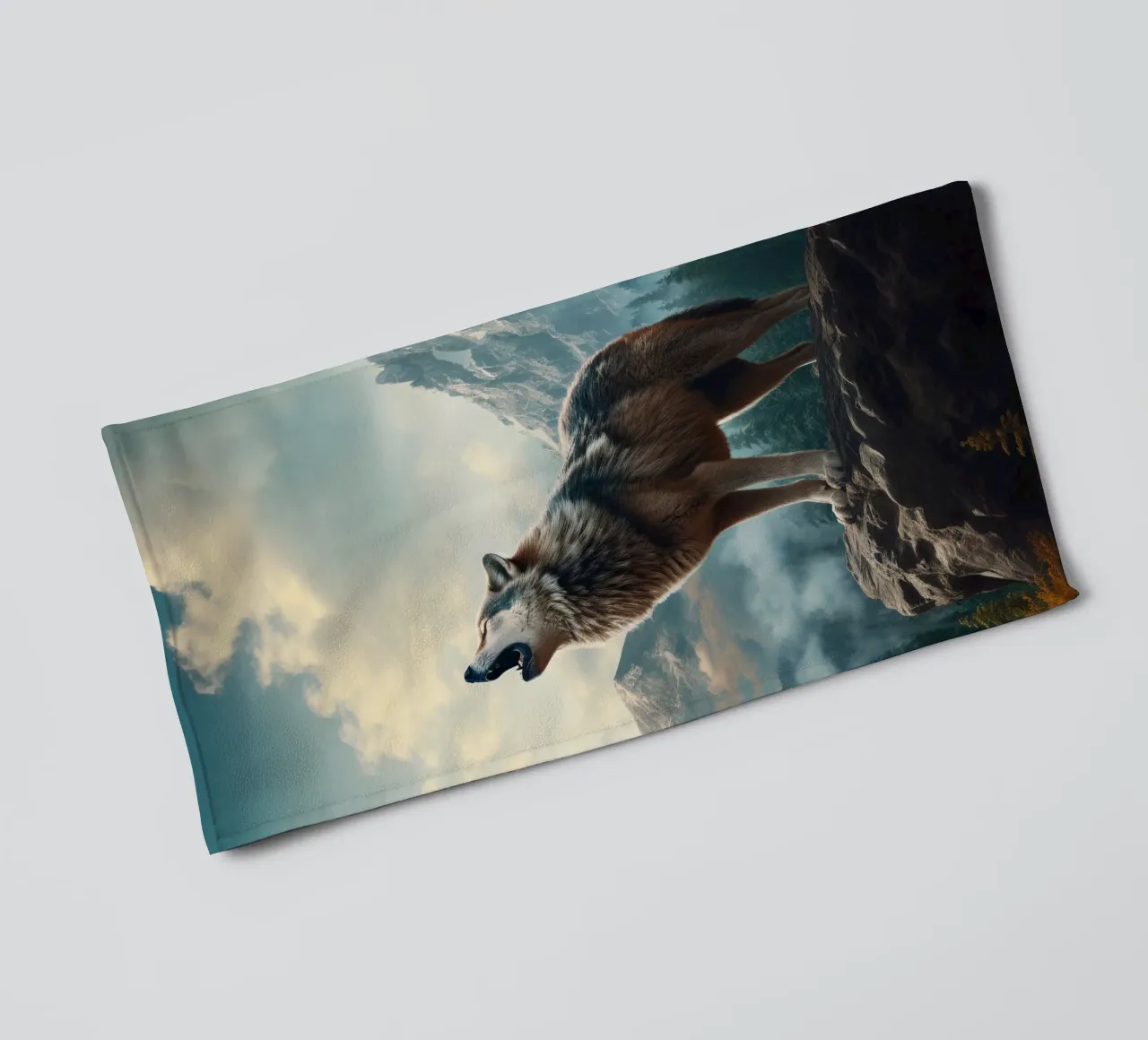 Wolf Mountains badhanddoek van Mateo