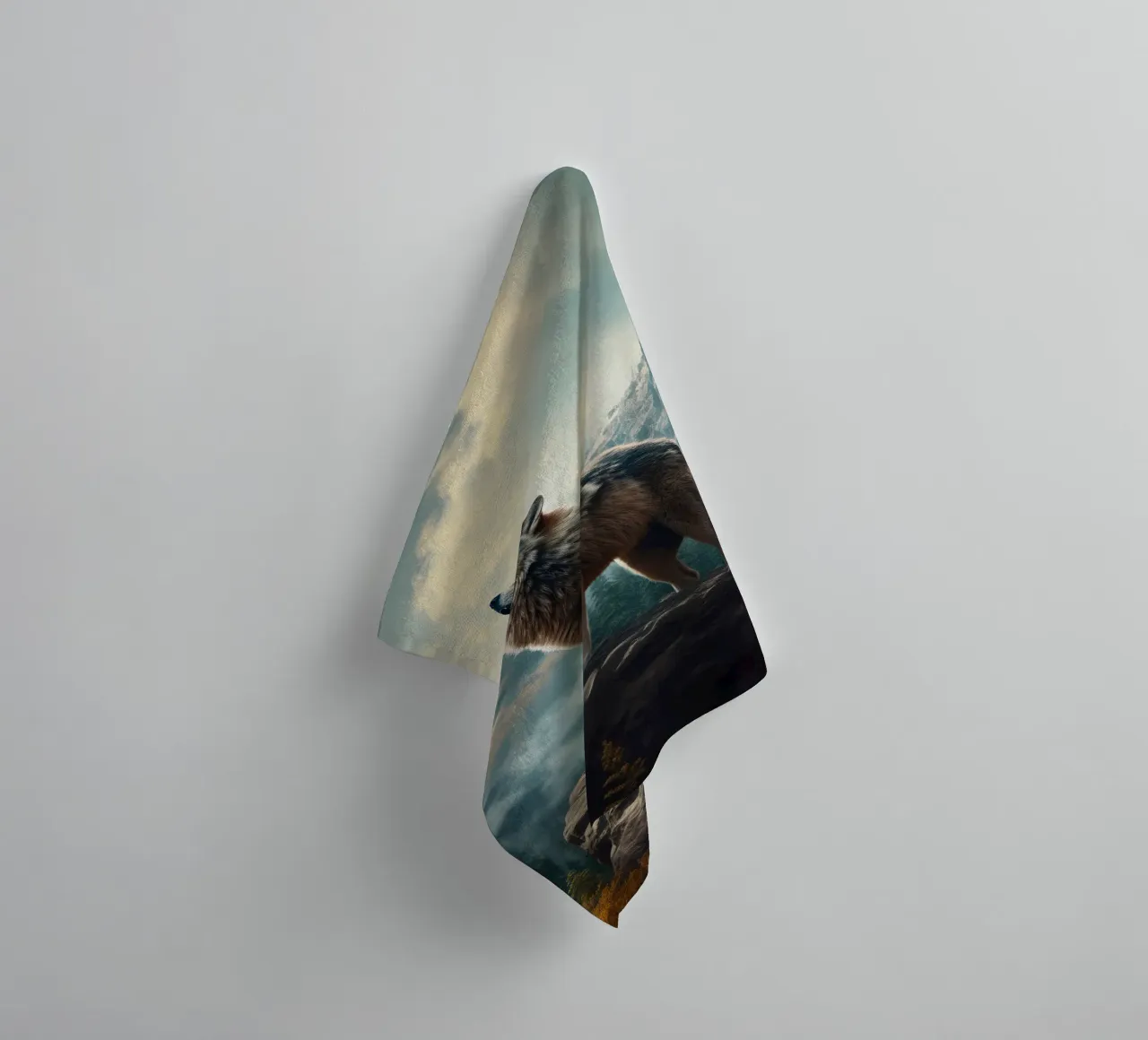 Wolf Mountains badhanddoek van Mateo