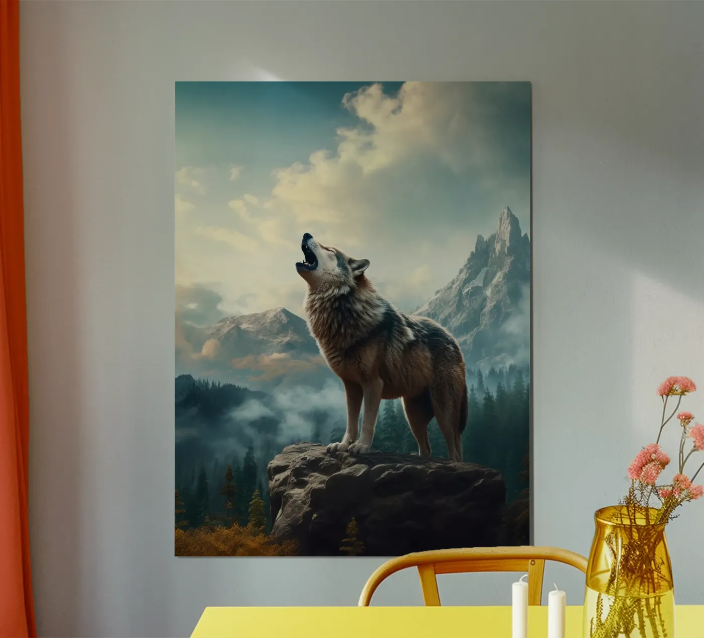 Wolf Mountains poster van Mateo