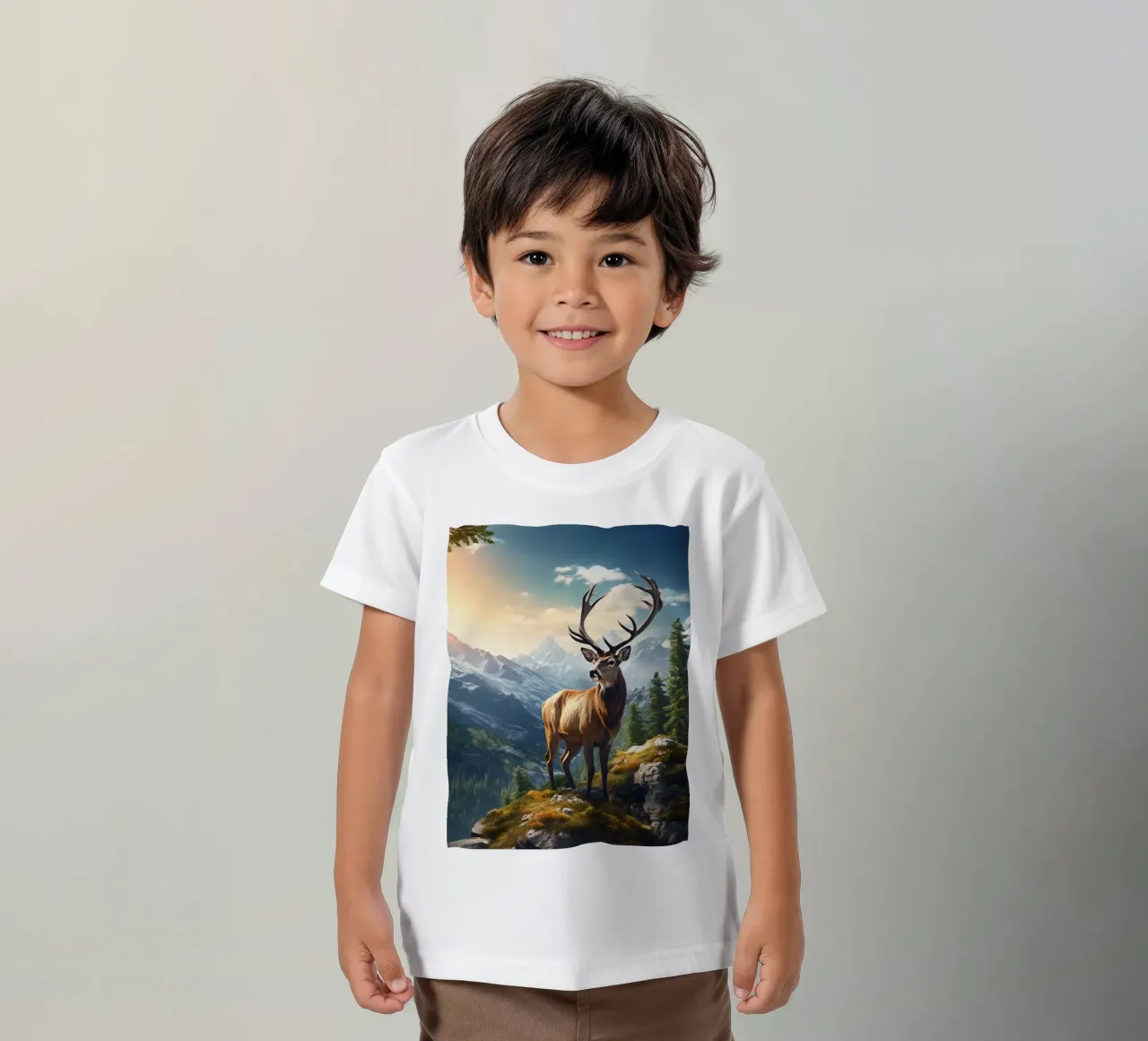 Deer Mountains t-shirt bambini da Mateo