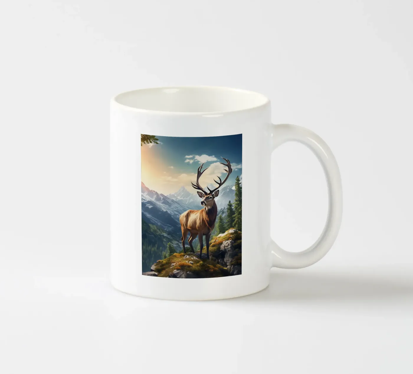 Deer Mountains ceramic mug by Mateo