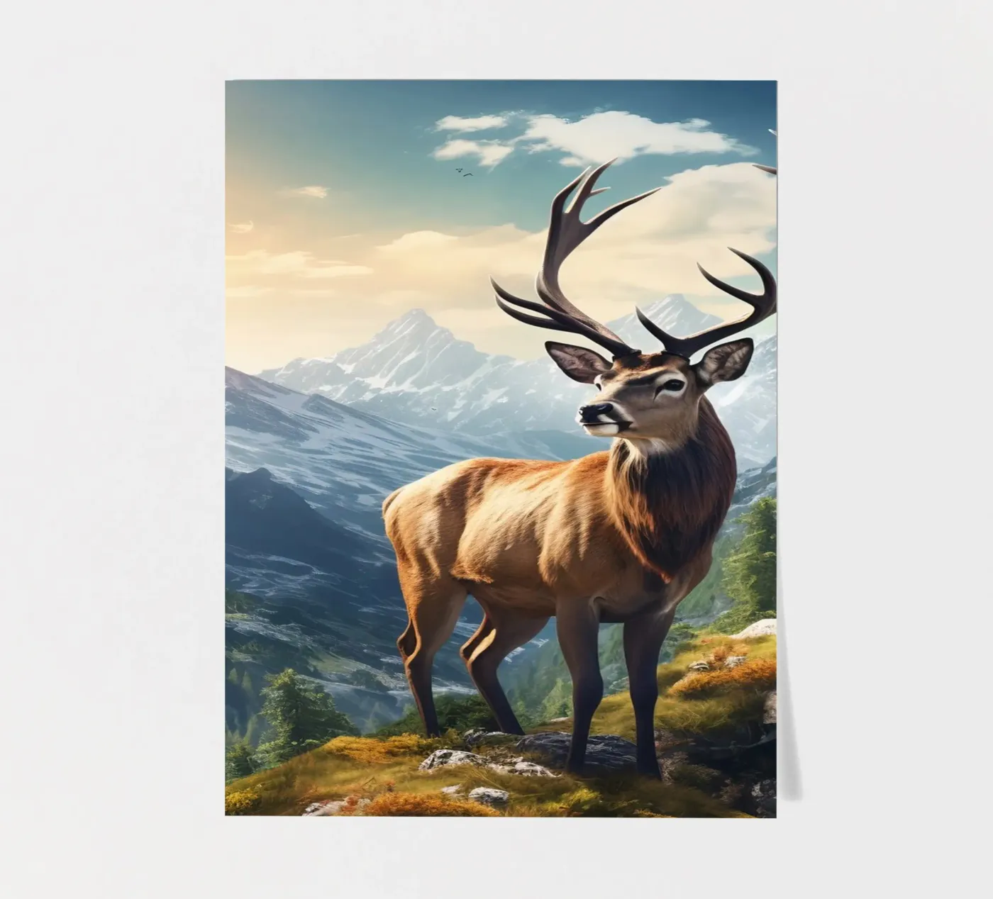 Deer Mountains sticker sheet by Mateo