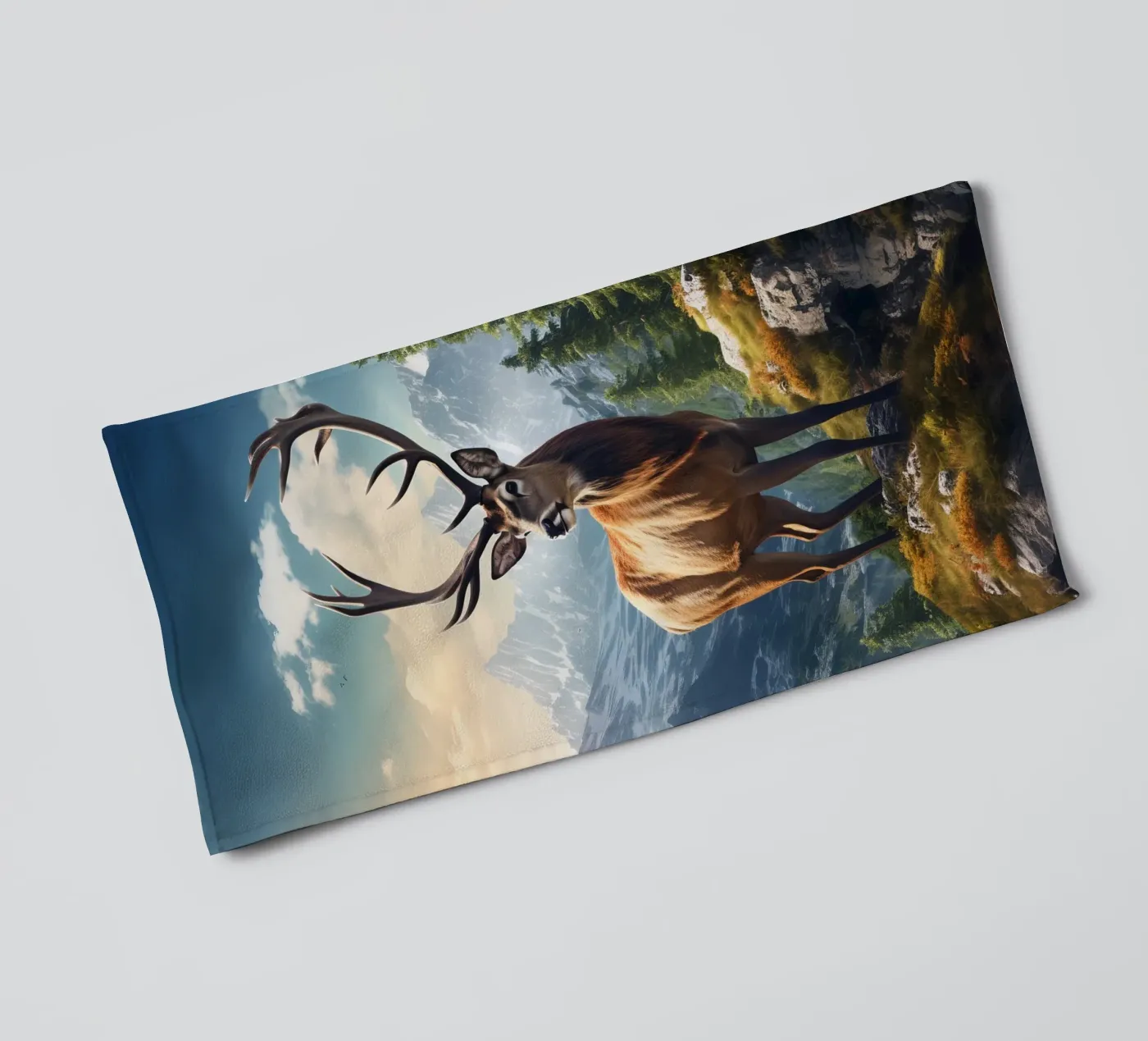 Deer Mountains badhanddoek van Mateo