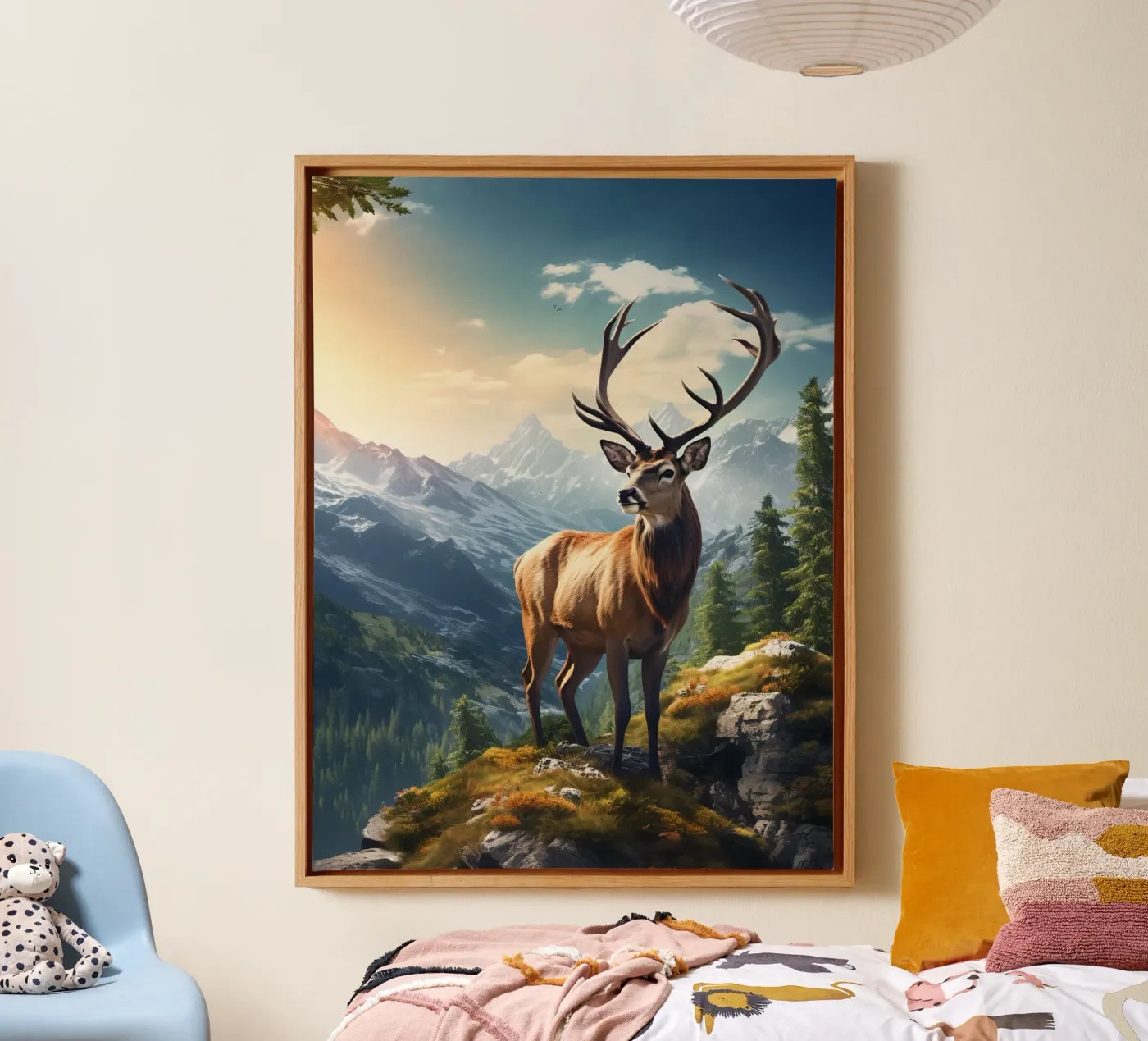 Deer Mountains canvas van Mateo
