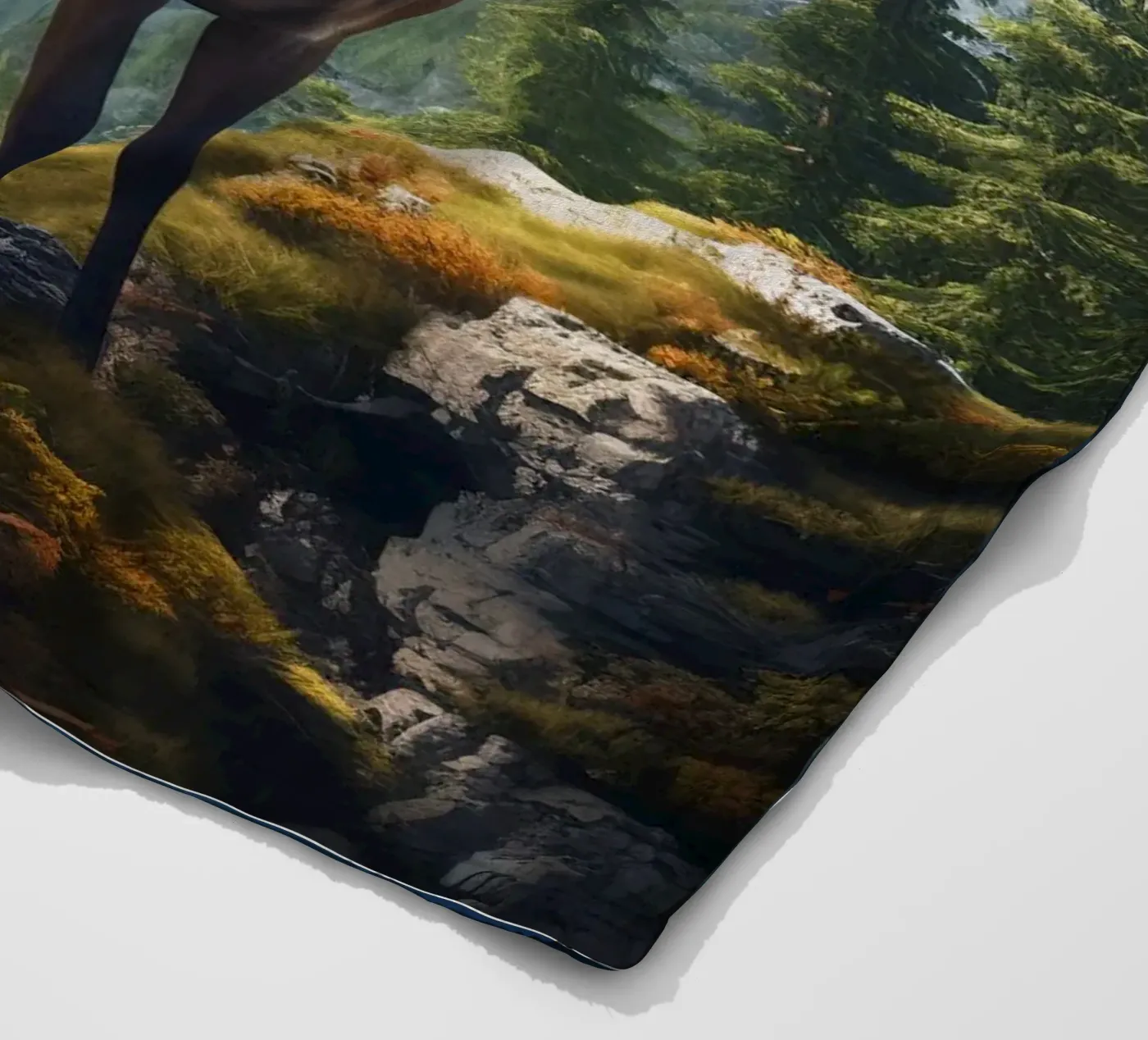 Deer Mountains Fleecedecke von Mateo