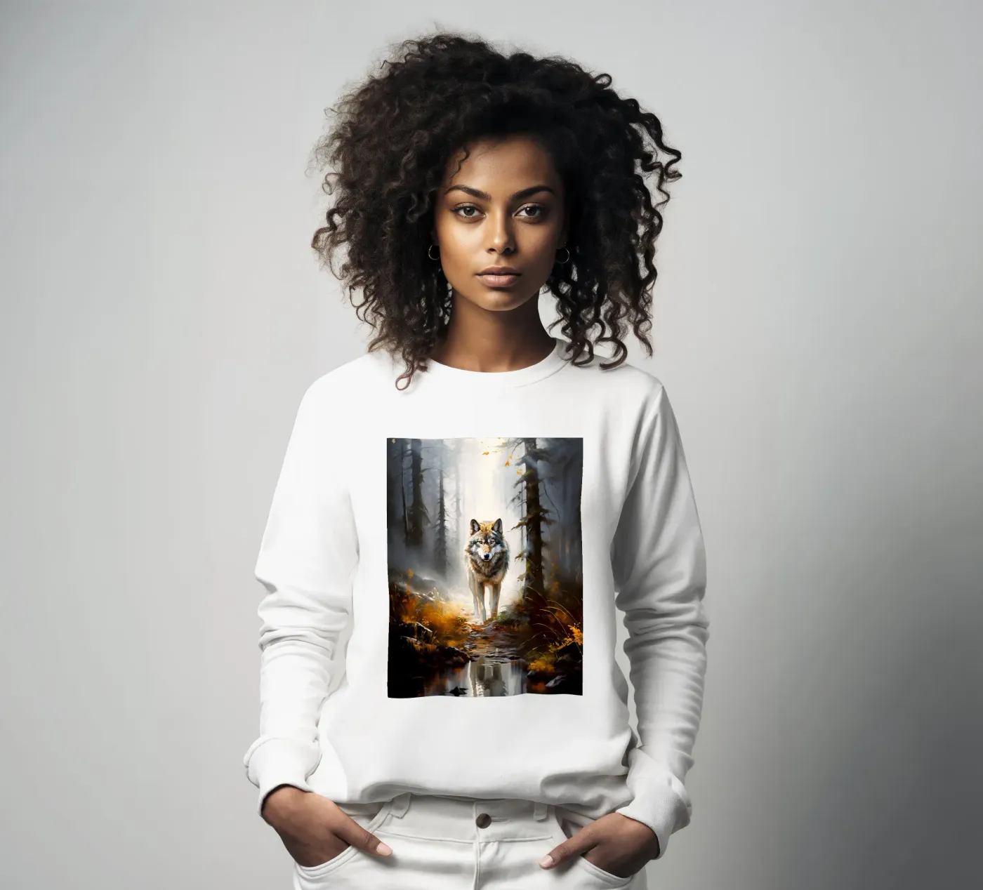 Wolf Forest sweatshirt by Mateo