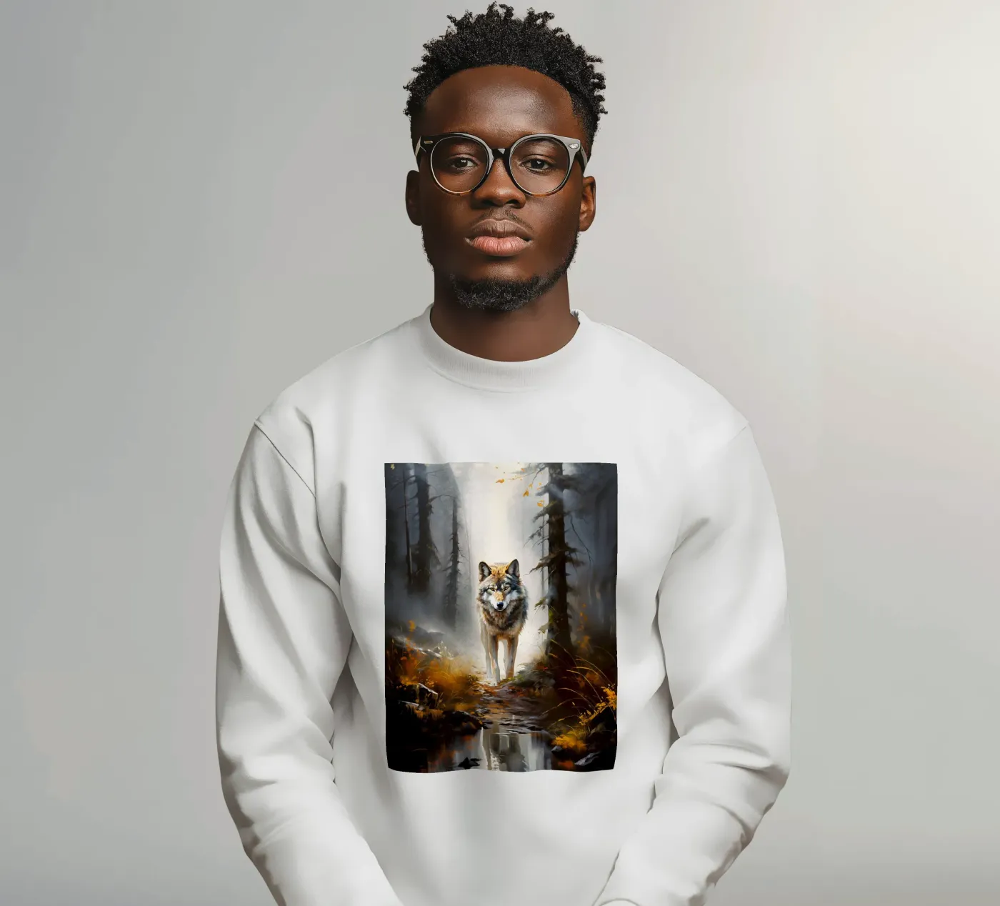 Wolf Forest sweatshirt by Mateo