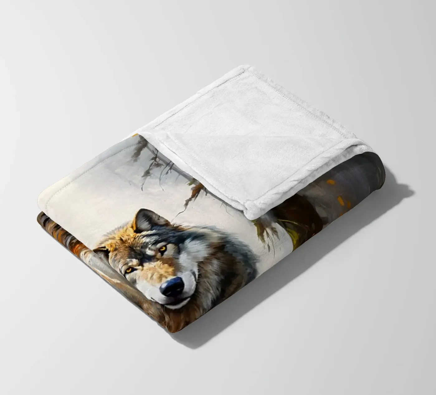 Wolf Forest fleece blanket by Mateo