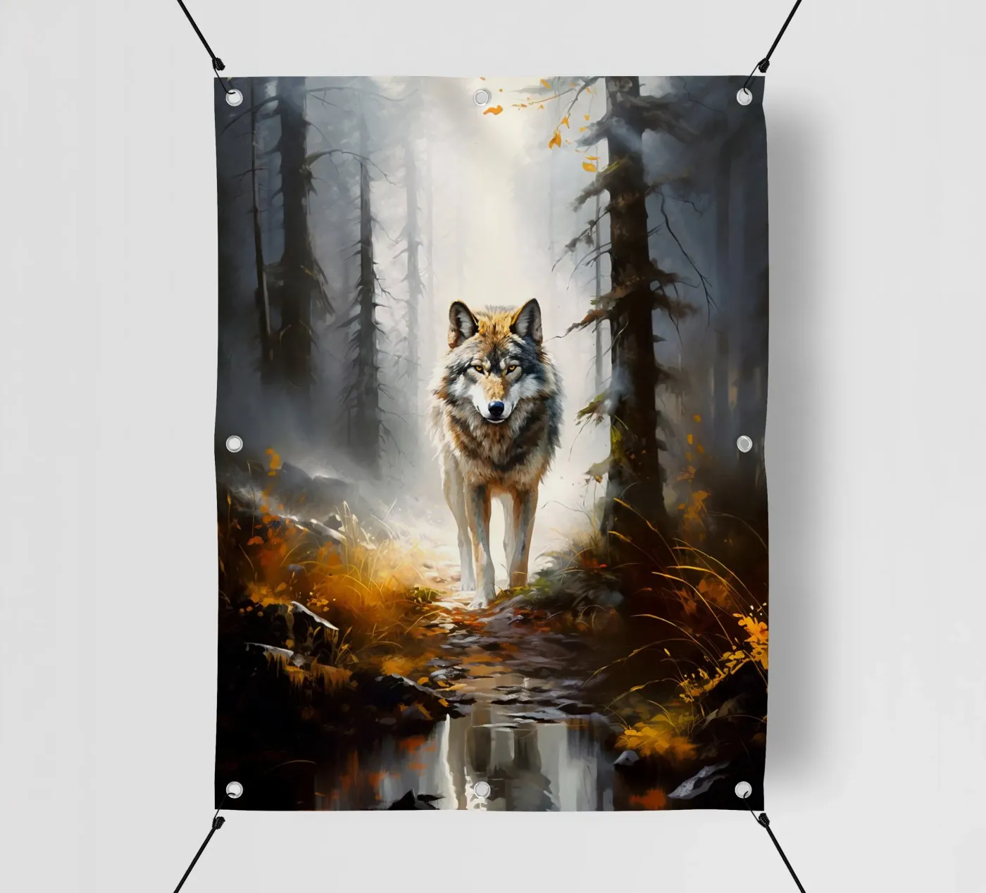 Wolf Forest PVC Plane von Mateo