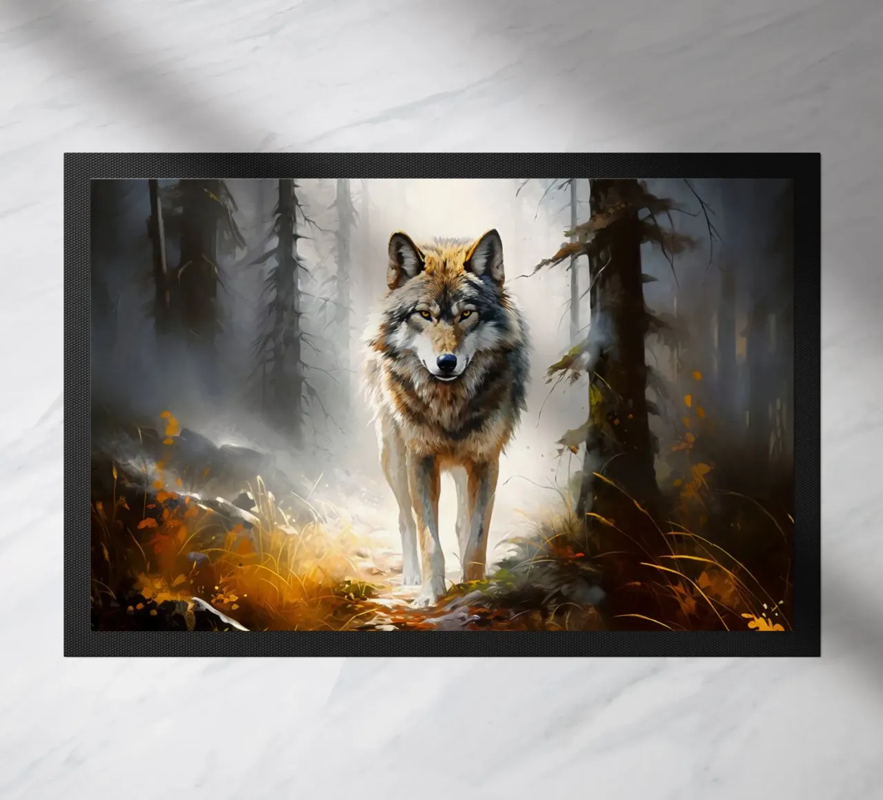 Wolf Forest Fußmatte von Mateo