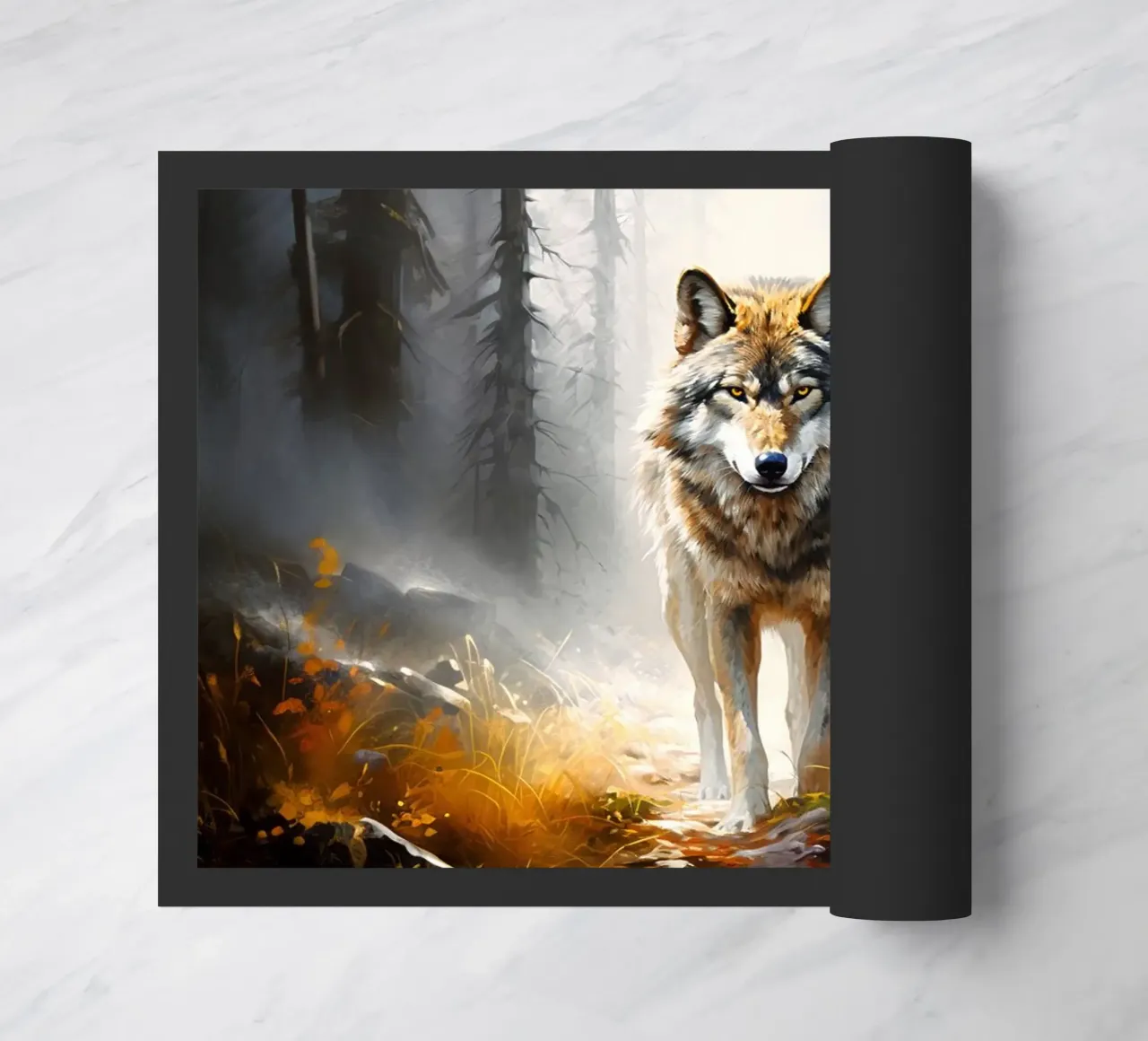 Wolf Forest Fußmatte von Mateo