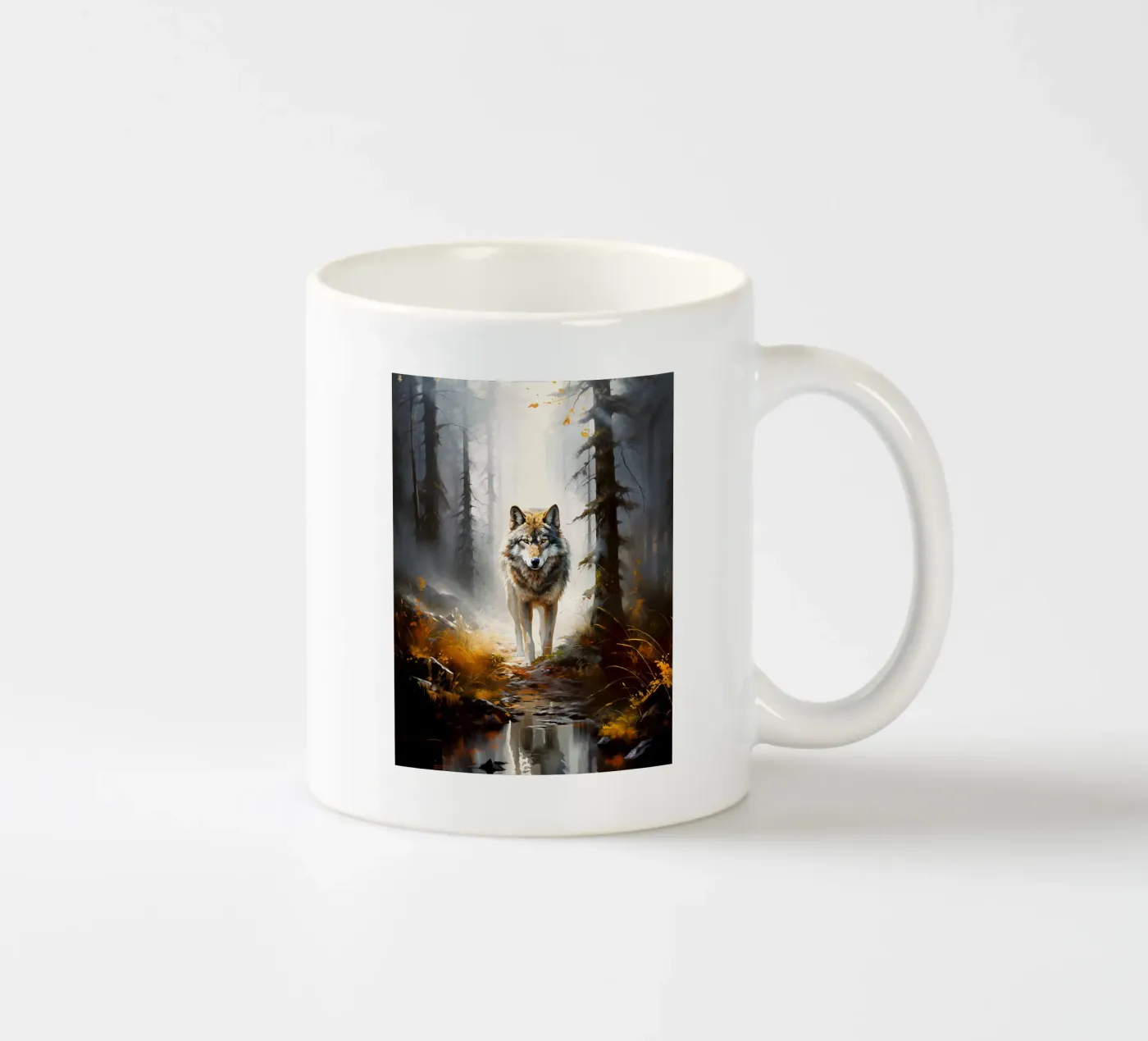 Wolf Forest ceramic mug by Mateo