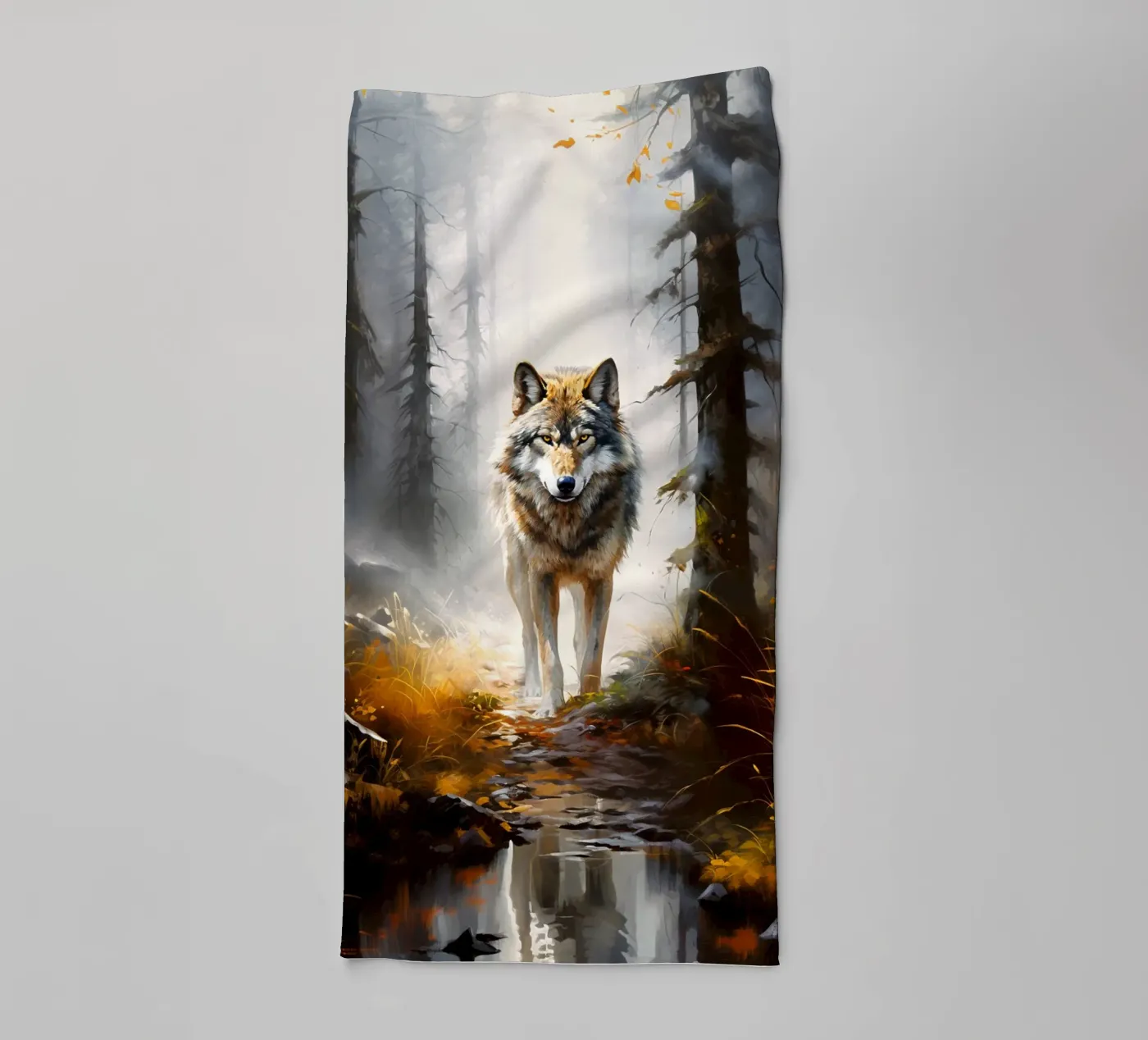 Wolf Forest badhanddoek van Mateo