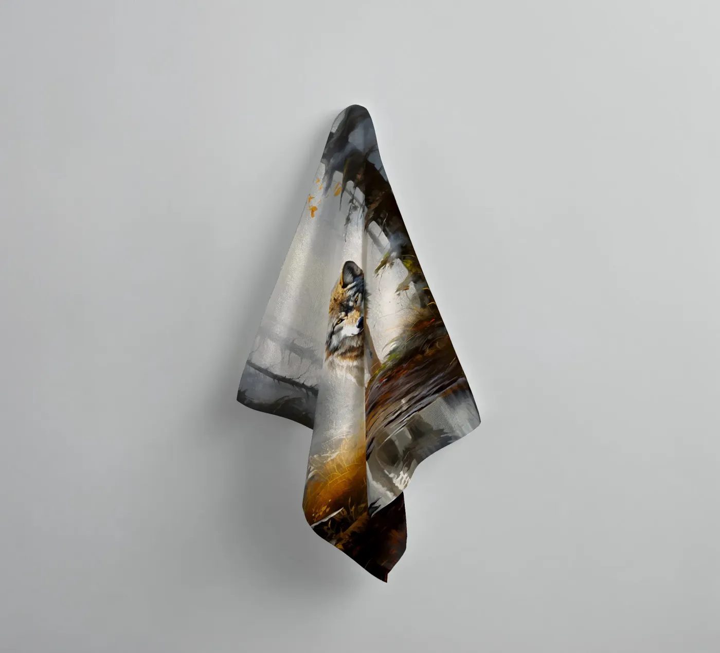 Wolf Forest Handtuch von Mateo