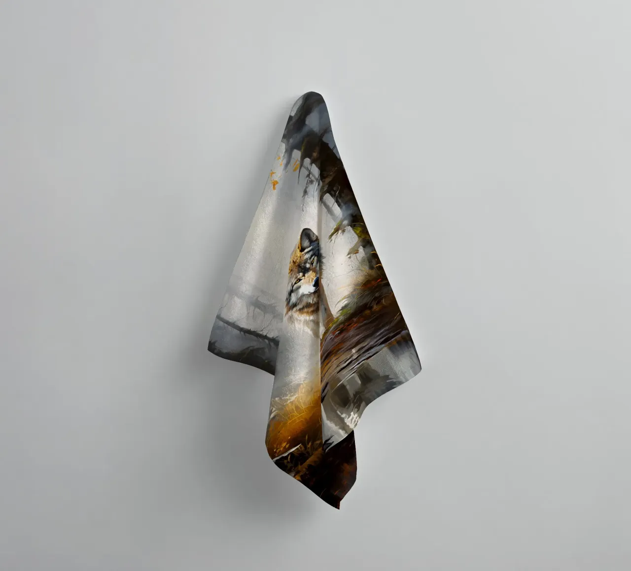 Wolf Forest towel by Mateo