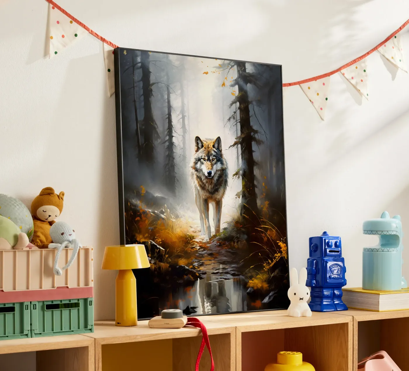 Wolf Forest forex-plaat van Mateo