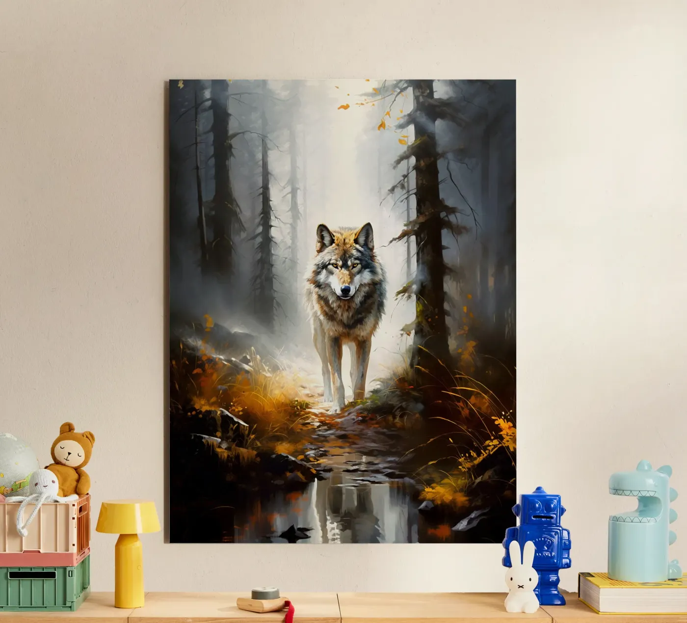 Wolf Forest forex-plaat van Mateo