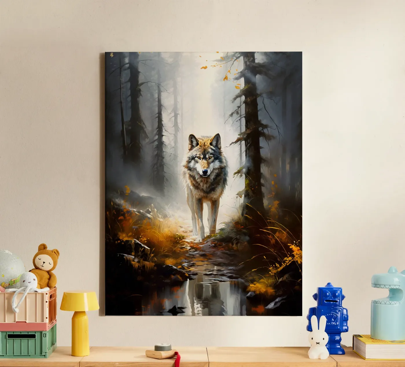 Wolf Forest toile de Mateo