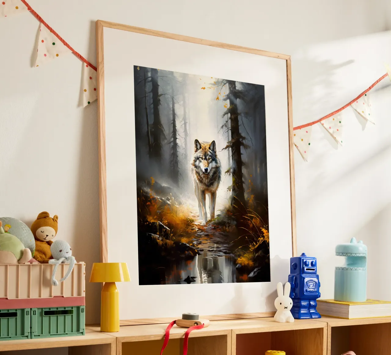 Wolf Forest poster van Mateo