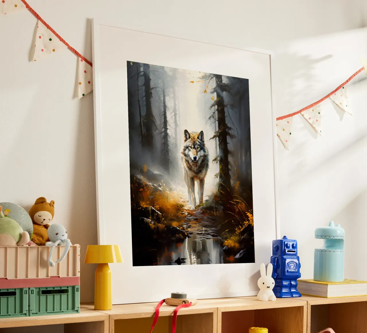 Wolf Forest poster van Mateo