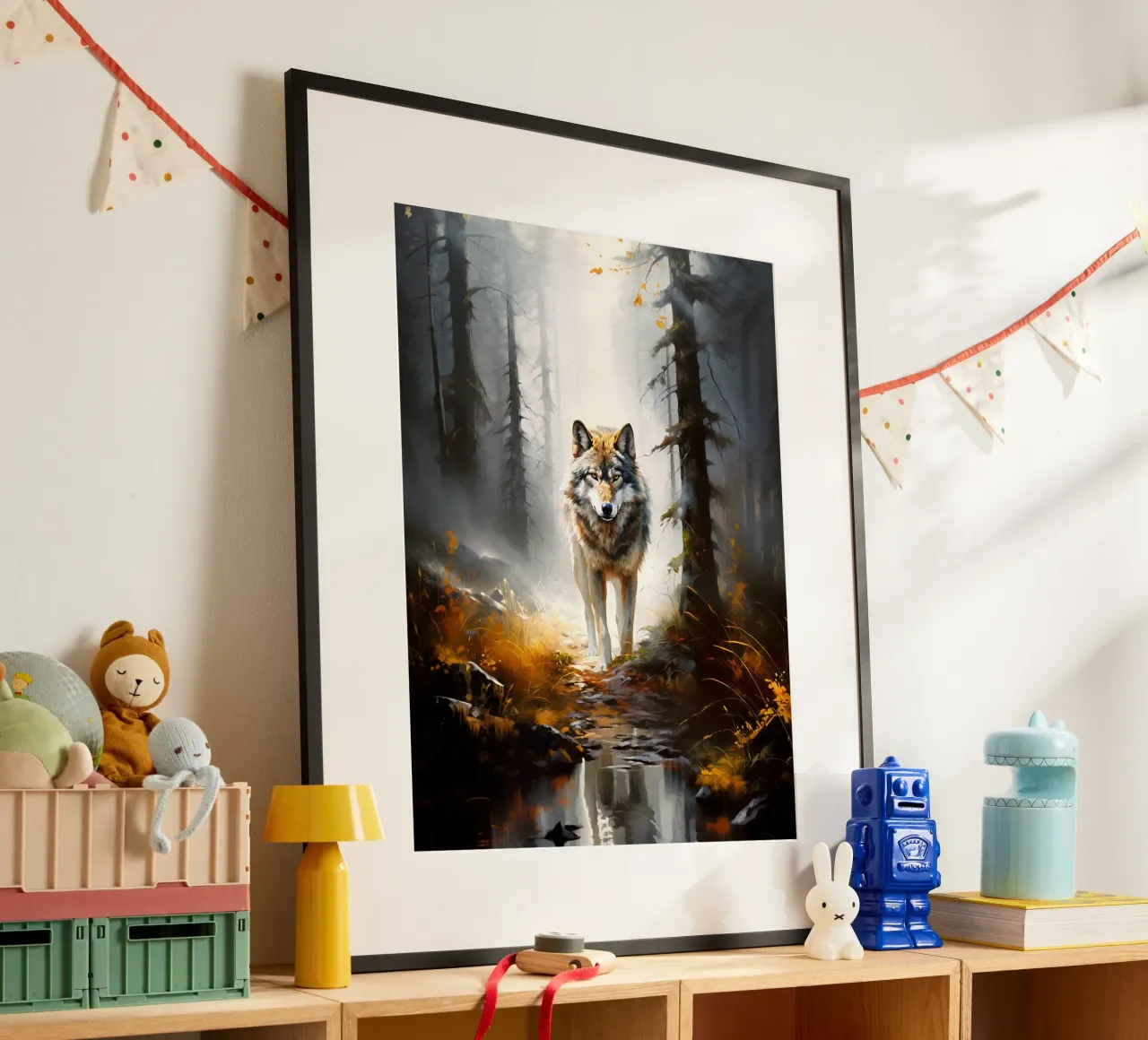 Wolf Forest poster van Mateo