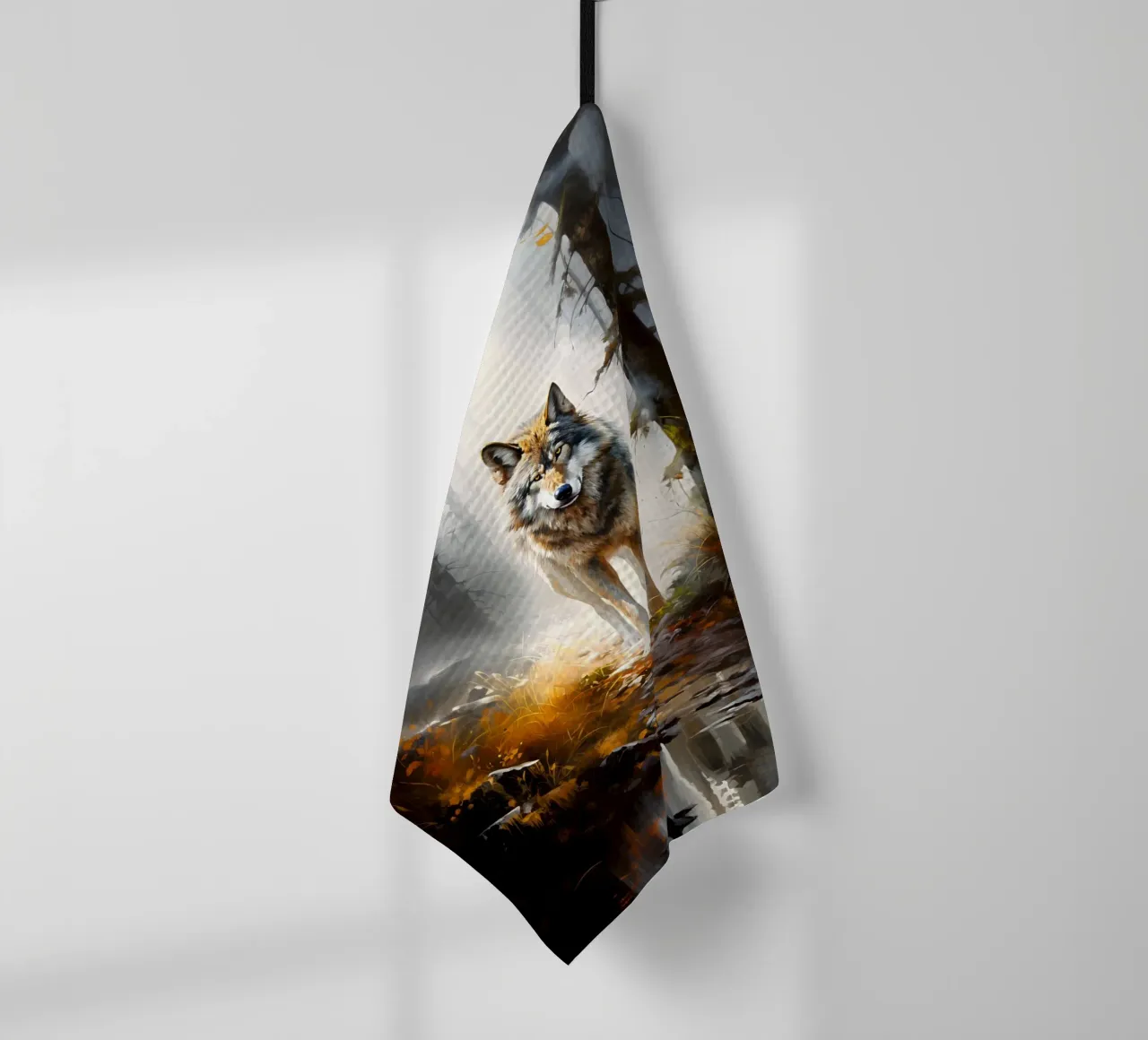 Wolf Forest theedoek van Mateo