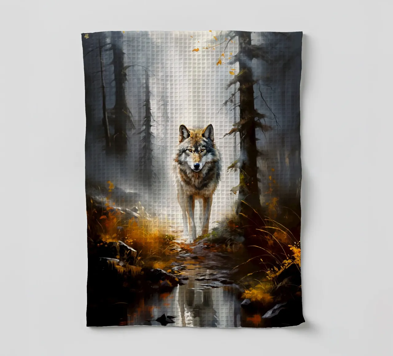 Wolf Forest theedoek van Mateo