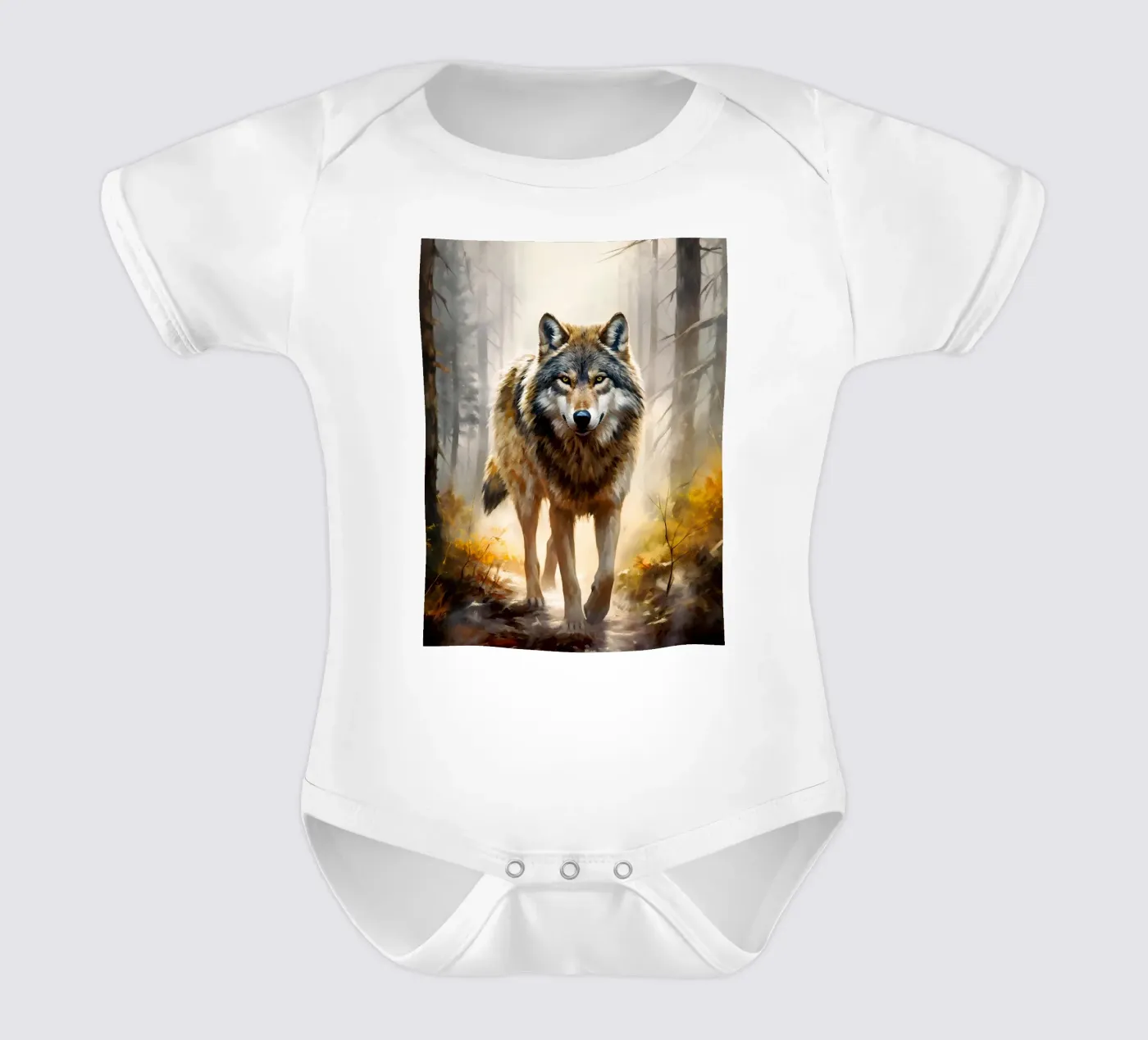 Wolf Forest 2 body neonato maniche corte da Mateo