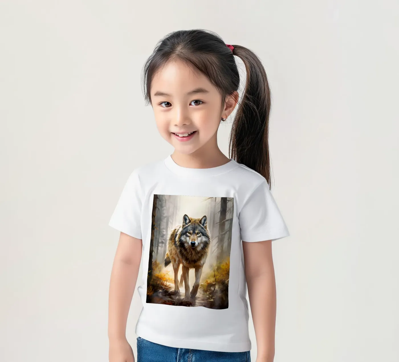 Wolf Forest 2 kids t-shirt by Mateo