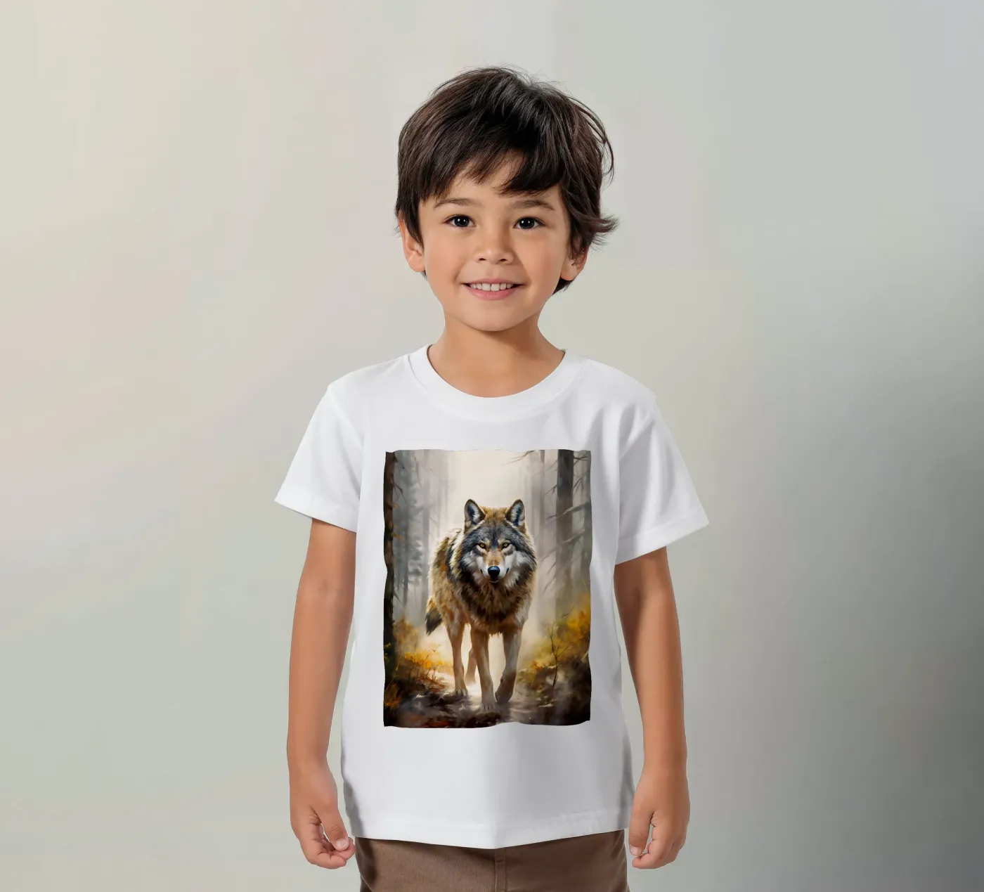Wolf Forest 2 kids t-shirt by Mateo