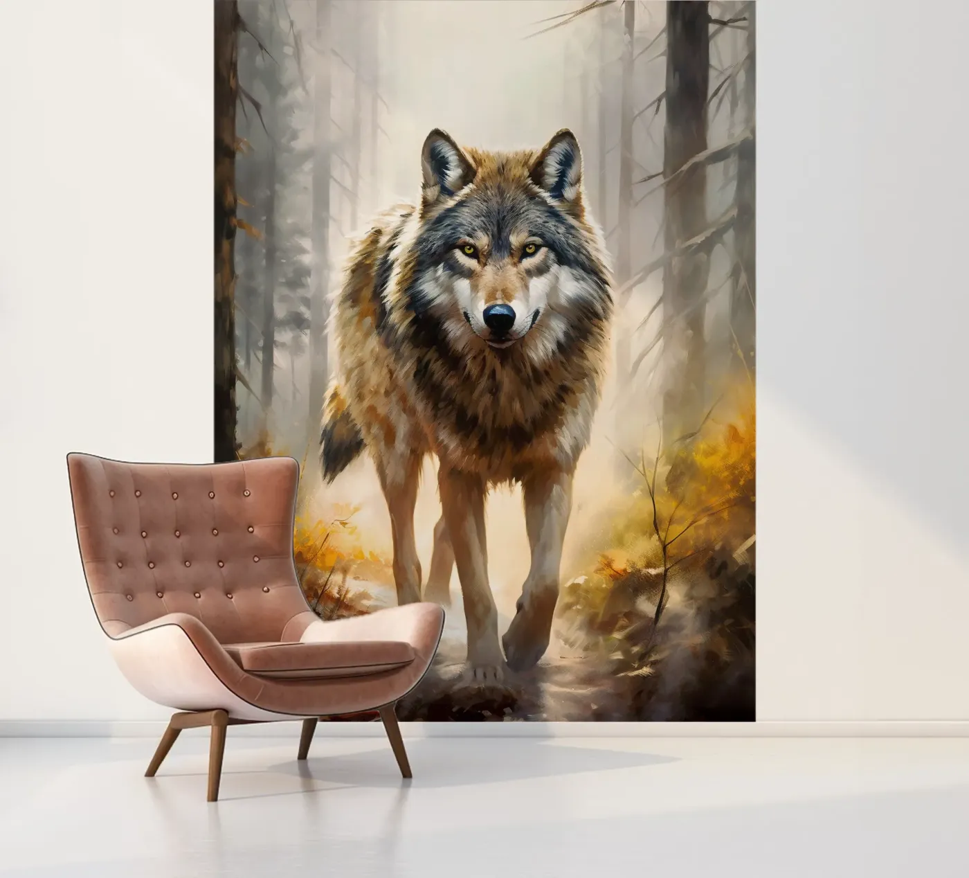 Wolf Forest 2 fotobehang van Mateo