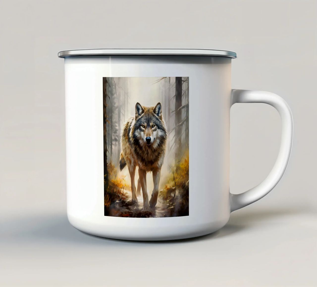Wolf Forest 2 tazza in smalto da Mateo