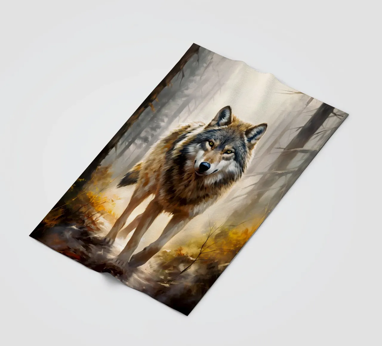 Wolf Forest 2 fleecedeken van Mateo