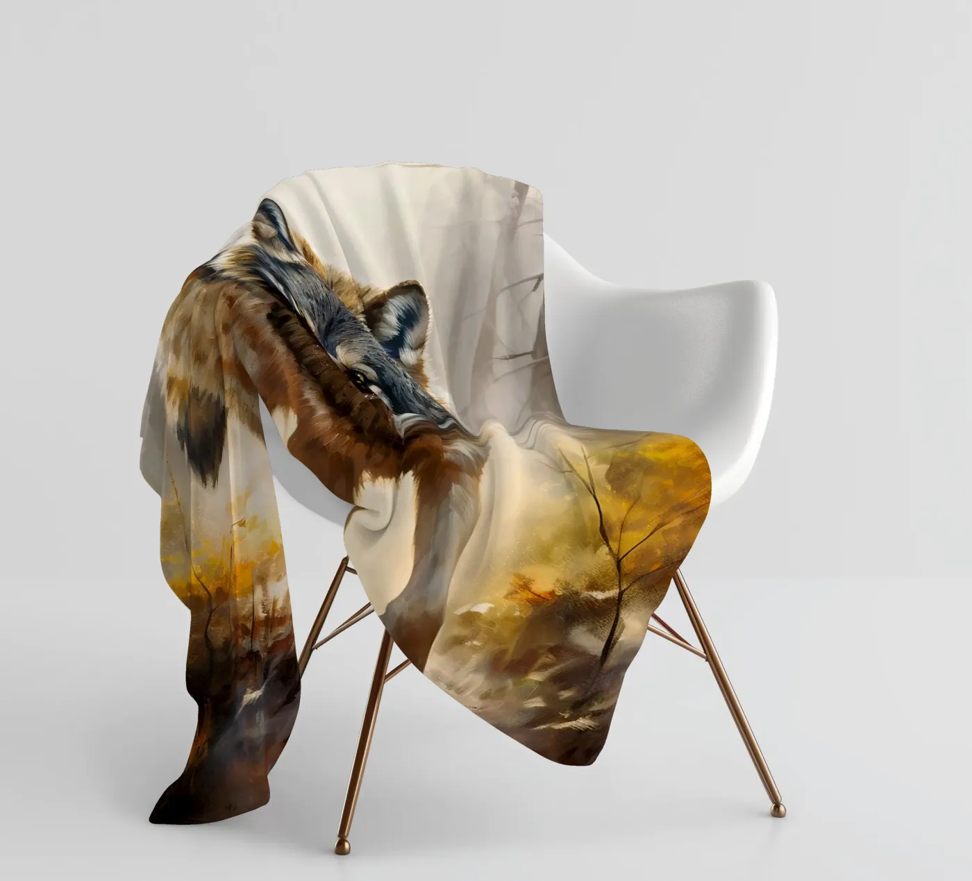 Wolf Forest 2 plaid polaire de Mateo