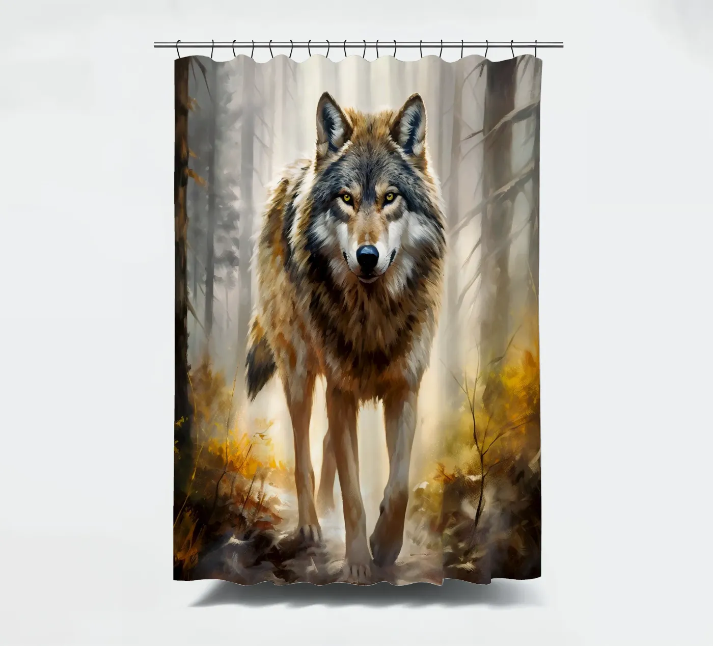 Wolf Forest 2 Duschvorhang von Mateo