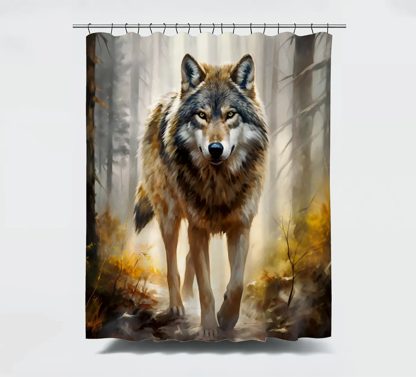 Wolf Forest 2 Duschvorhang von Mateo
