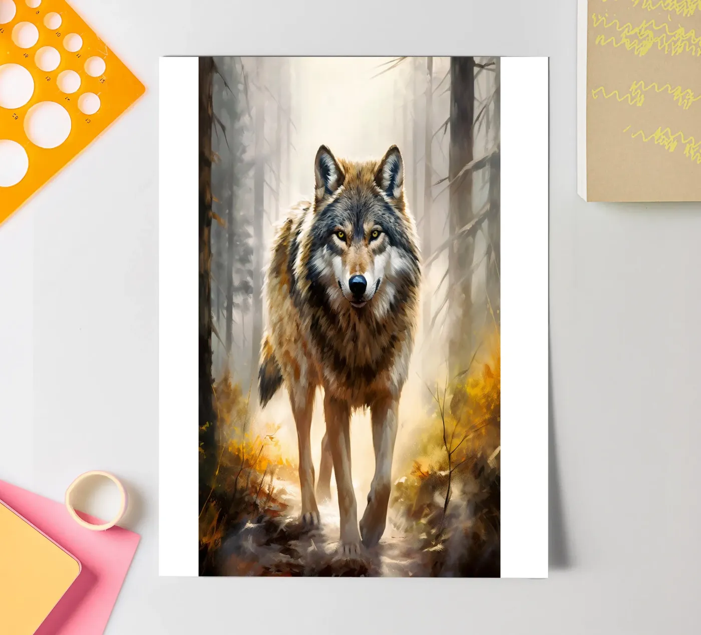 Wolf Forest 2 foglio adesivo da Mateo