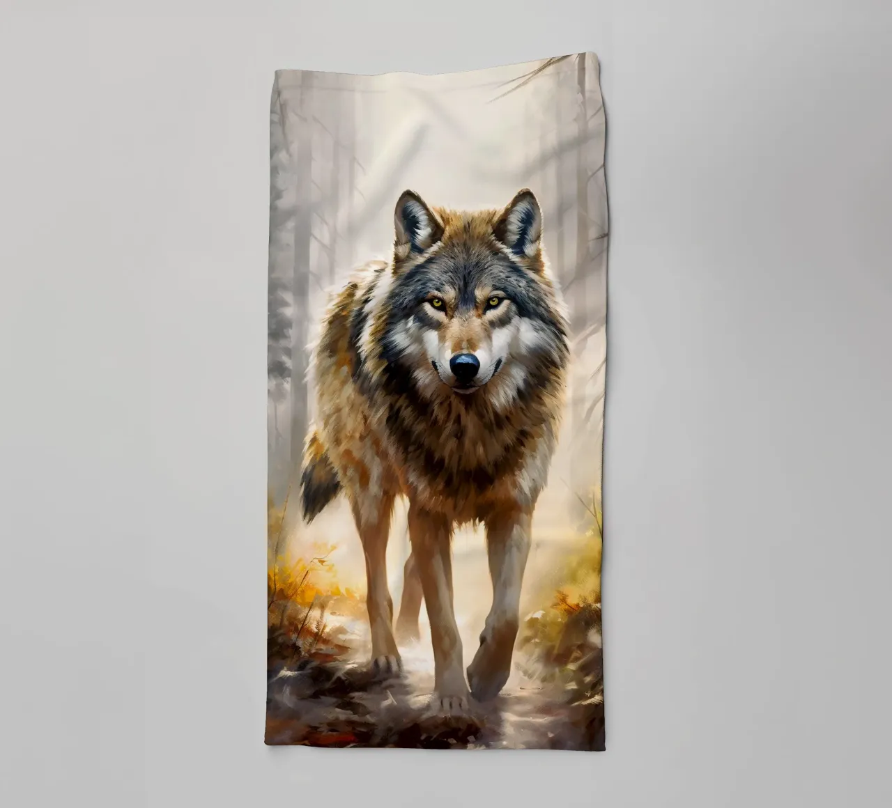 Wolf Forest 2 Handtuch von Mateo