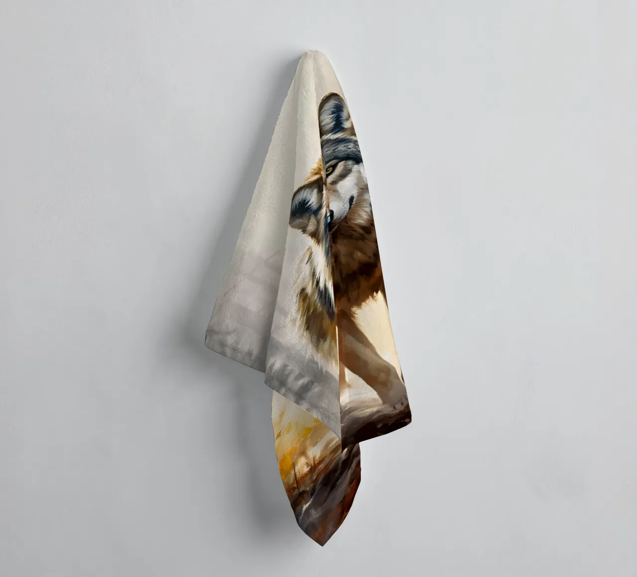 Wolf Forest 2 towel by Mateo