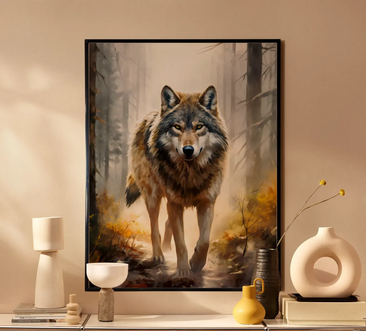 Wolf Forest 2 poster con telaio in plastica da Mateo