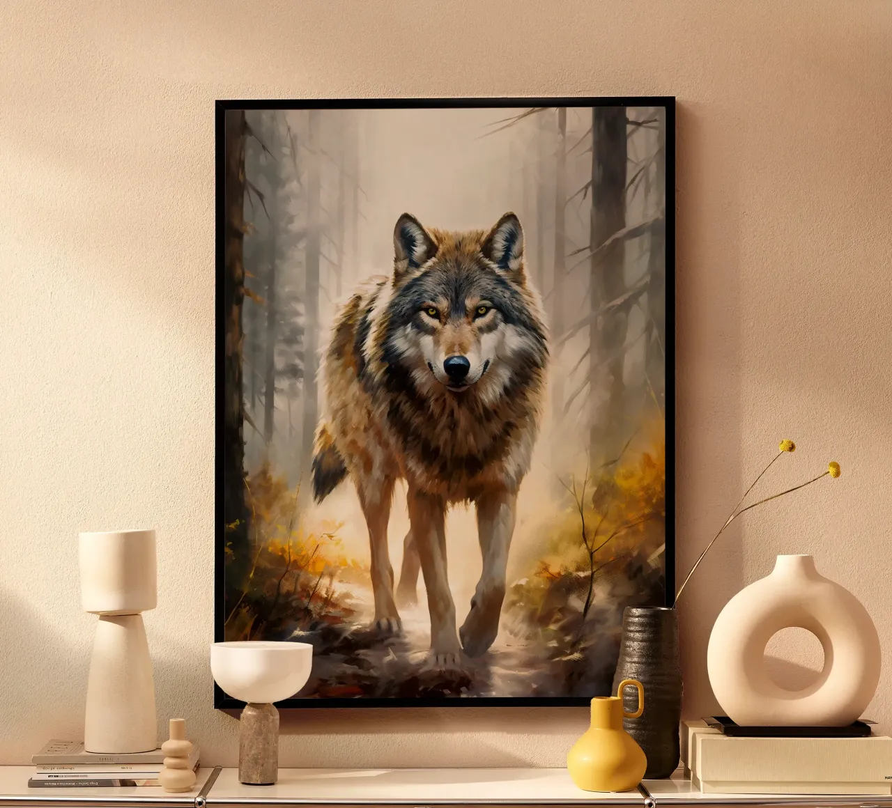 Wolf Forest 2 poster con telaio in plastica da Mateo