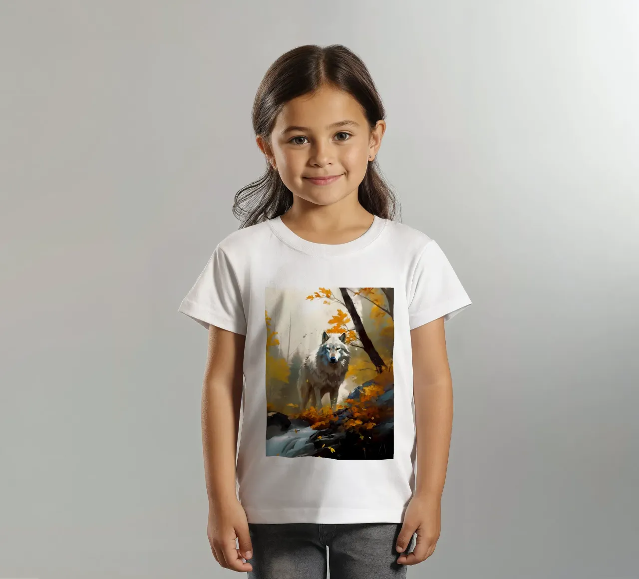 Wolf Forest 3 kinder t-shirt van Mateo