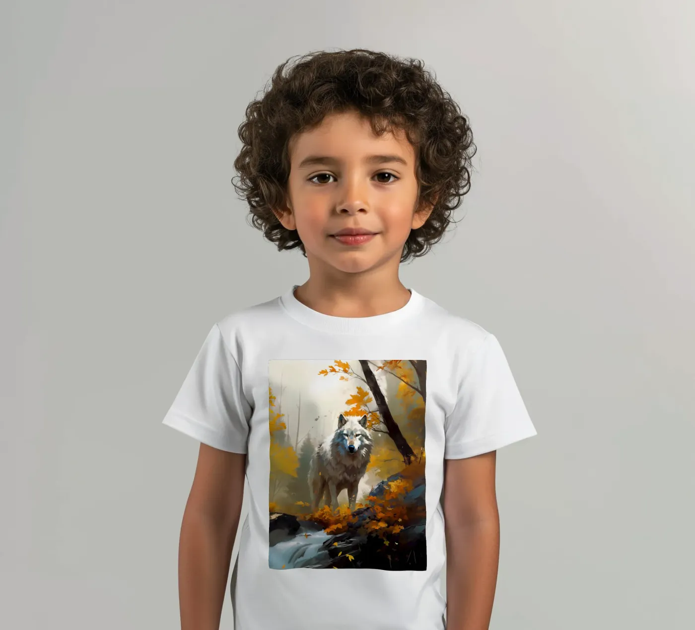Wolf Forest 3 kinder t-shirt van Mateo